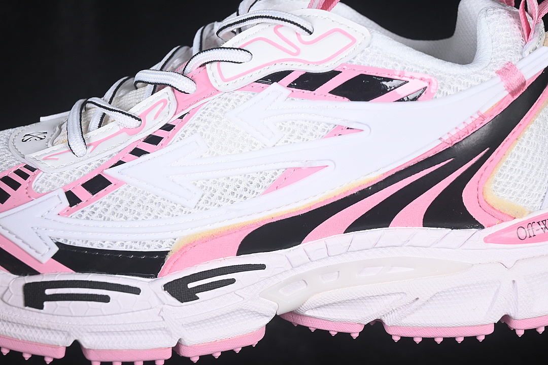Unbranded [VIRGIL ABLOH RETRO RUNNING SHOES LIGHT PINK/WHITE/BLACK]-[WOMAN:36-39]-[MAN:40-47] - Image 7