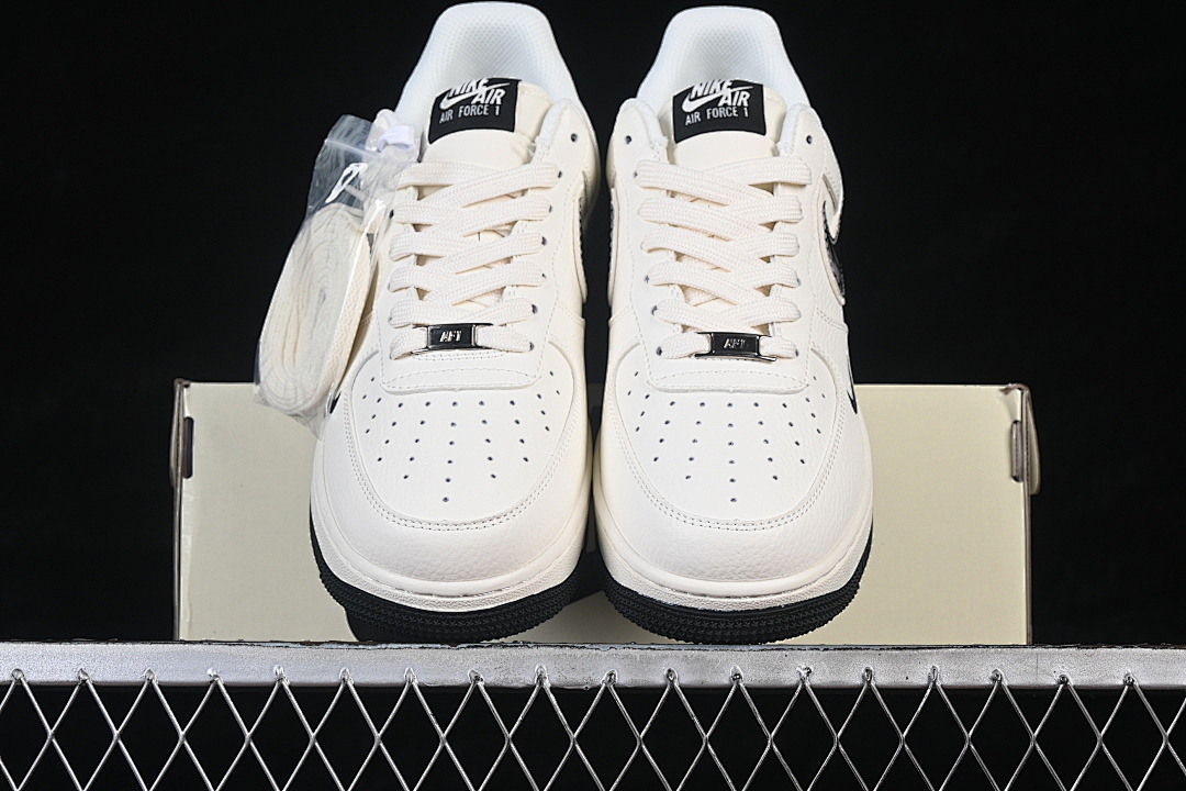 Nike [MM3399-811]-[AIR FORCE 1 07 LOW CASUAL SNEAKERS WHITE/BLACK/GREY]-[WOMAN:36-39]-[MAN:40-45] - Image 13