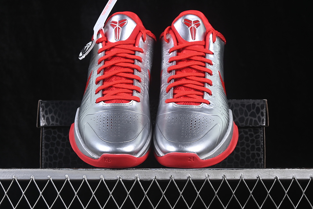 Nike [IV2712-001]-[ZOOM KOBE 5 CHAOS MEN'S PRACTICAL BASKETBALL SHOES RED/SILVER]-[WOMAN:39]-[MAN:40 - Image 13