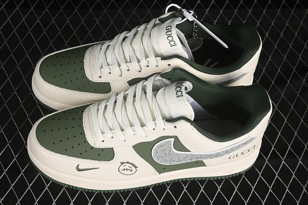 Nike [KK1988-095]-[AIR FORCE 1 07 LOW WHITE/GREY/GREEN]-[WOMAN:36-39]-[MAN:40-45] - Image 11