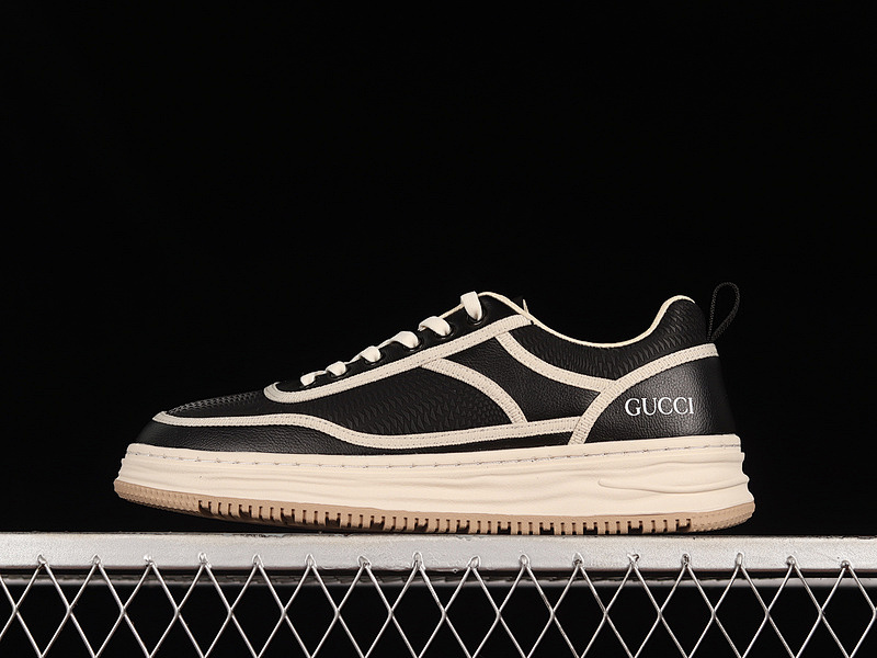GU*CCI 22SS LOW CASUAL SHOES BLACK/BEIGE/BLACK · 9Y9202550, photo 1