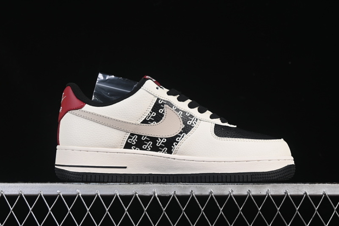 Nike [XD2588-610]-[AIR FORCE 1 07 LOW CASUAL SNEAKERS BLACK/WHITE/RED]-[WOMAN:36-39]-[MAN:40-45] - Image 15