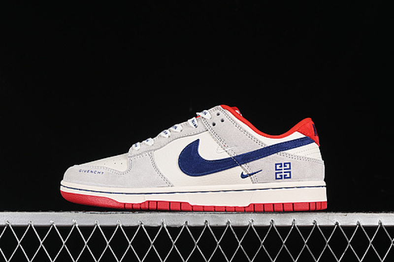 Nike SB DUNK LOW WHITE/RED/BLUE/GREY · CF3688-033, photo 1