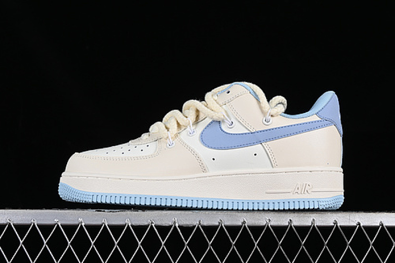 Nike Nike AIR FORCE 1 07 LOW MILK WHITE/BLUE/GREY · BD7701-011, photo 1