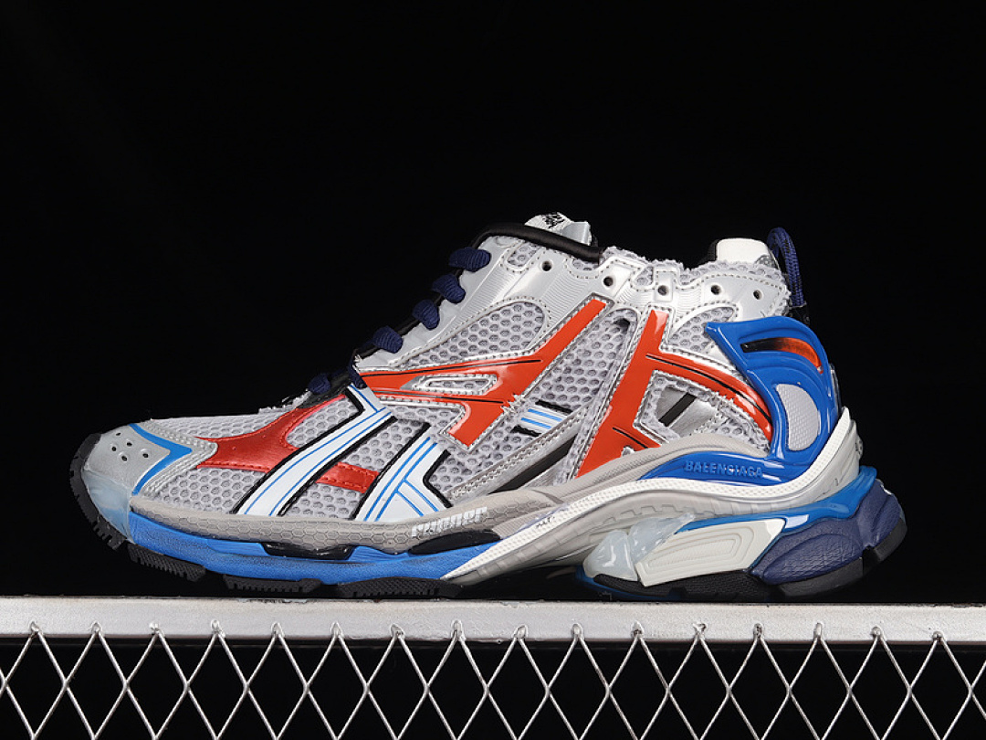 Kith Balenciaga RUNNER KITH FOUR.COLOR 7.0 21SS GREY/RED/BLUE · W3RB61264, photo 1