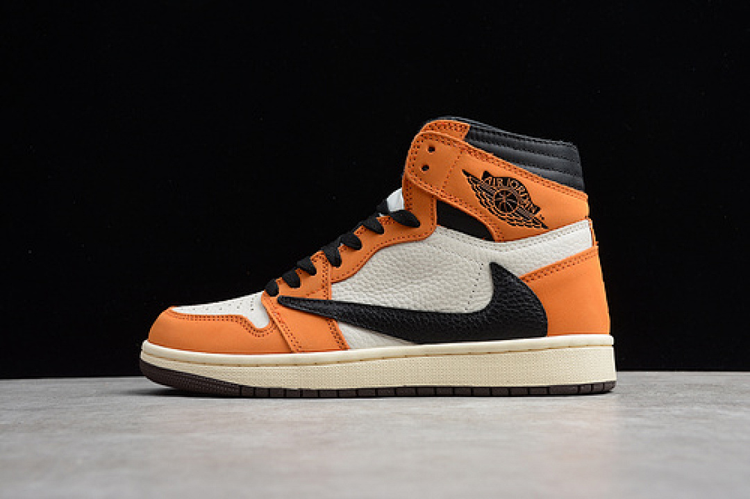 Jordan [CD4487-101]-[GZ AIR JORDAN 1 HIGH OG TS SP TRAVIS SCOTT WHITE/ORANGE-BLACK], photo 1