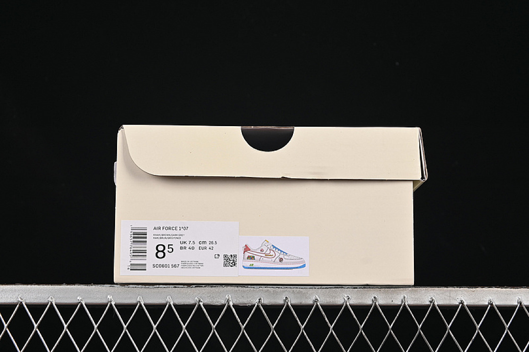 Nike [SC0601-567]-[AIR FORCE 1 07 LOW WHITE/BLUE/RED]-[WOMAN:36-39]-[MAN:40-45] - Image 12