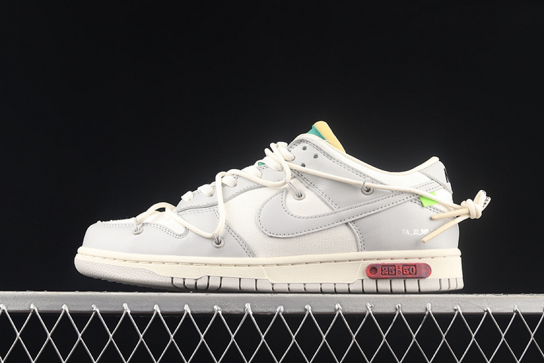 Off-White [DM1602-121]-[OFF-WHITE X DUNK LOW 'LOT 25 OF 50'SAIL/NEUTRAL GREY/PALE IVORY]-[UNISEX:36-47.5], photo 1