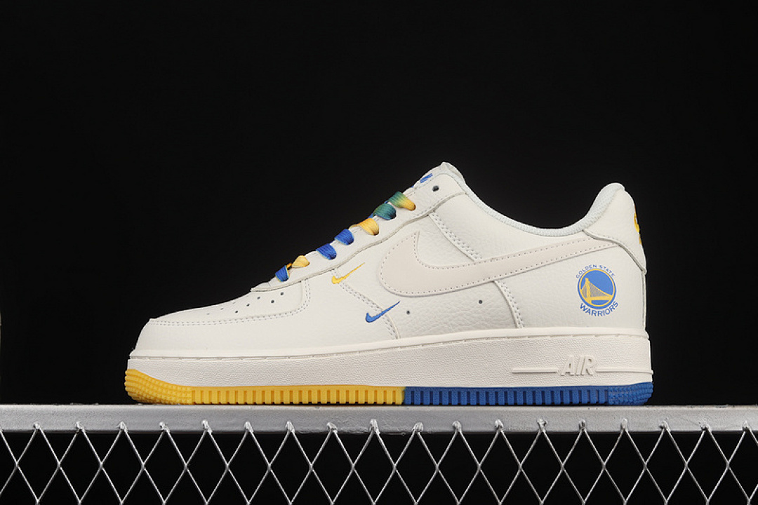 Nike Nike AIR FORCE 1 LOW 07 BEIGE/YELLOW/BLUE · GS6638-150, photo 1