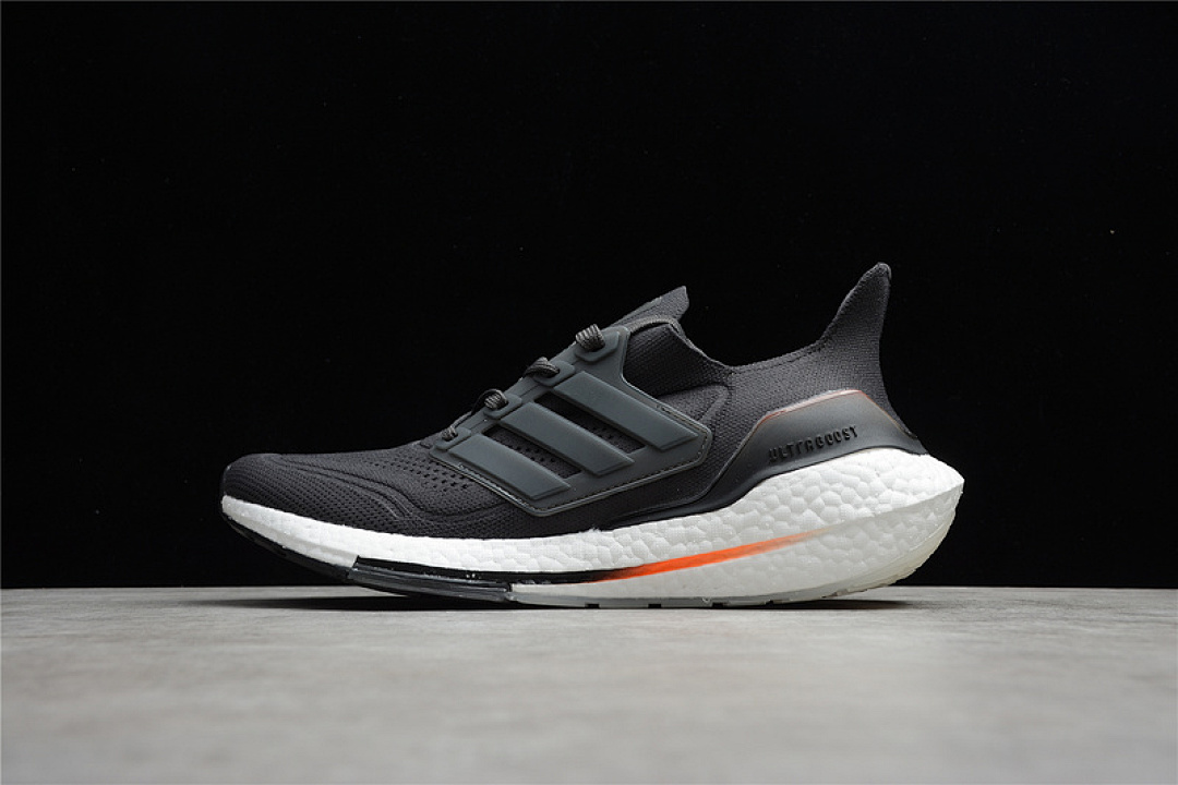 Unbranded [FZ2058]-[ULTRABOOST 21 CONSORTIUM SHOES CORE BLACK/ORANGE/CLOUD WHITE]-[UNSIEX:36-45], photo 1