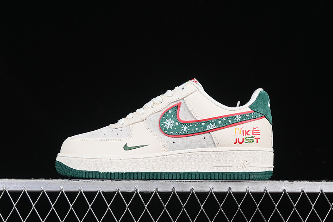 Nike [DF0188-034]-[AIR FORCE 1 07 LOW JUST WHITE/GREY/GREEN]-[WOMAN:36-39]-[MAN:40-45], photo 1