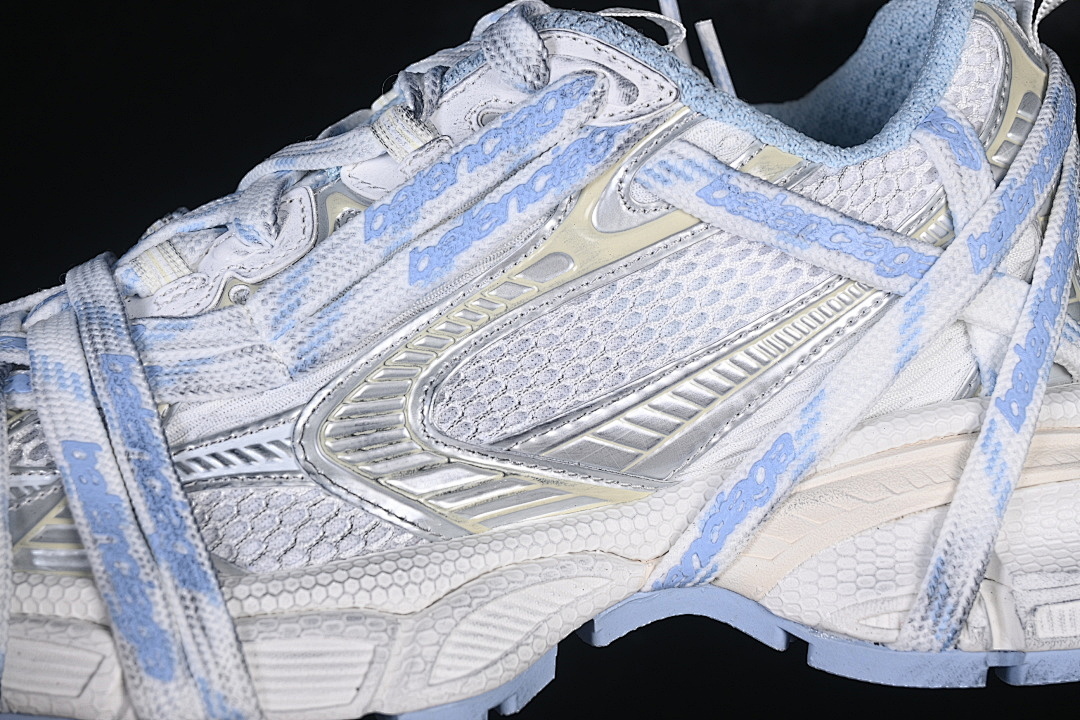 Balenciaga [W3XHL9949]-[3XL EXTREME LACES RUNNING SHOES WHITE/BLUE/GREY]-[WOMAN:35-39]-[MAN:40-46] - Image 9