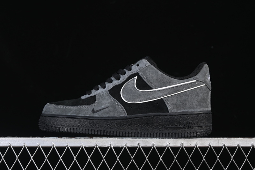 Nike [ZH0316-133]-[AIR FORCE 1 07 LOW GREY/BLACK]-[WOMAN:36-39]-[MAN:40-45] - Image 2