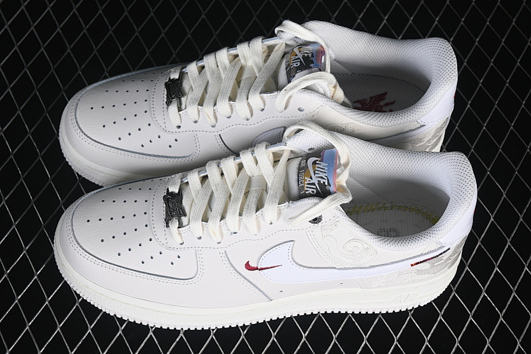 Nike [IQ1119-011]-[AIR FORCE 1 07 LOW CASUAL SNEAKERS RED/WHITE]-[WOMAN:36-39]-[MAN:40-46] - Image 10