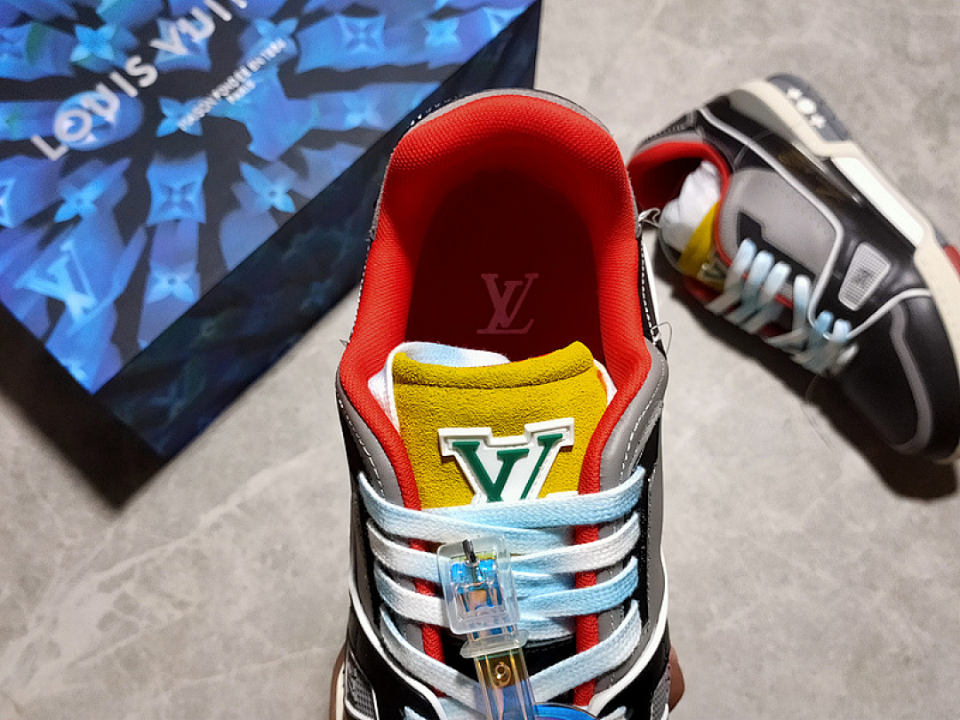 Louis Vuitton [L*V 2021 TRAINER SNEAKERS WHITE/BLACK/MULTI-COLOR]-[MAN:38-45] - Image 6