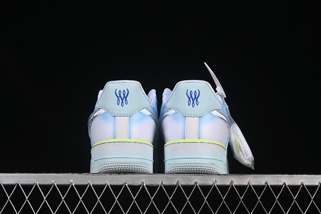 Nike [HJ4399-400]-[AIR FORCE 1 07 LOW PSYCHIC BLUE/CLEAR/WHITE/GLACIER BLUE/BARELY VOLT/GAME (ROYAL]) - Image 14