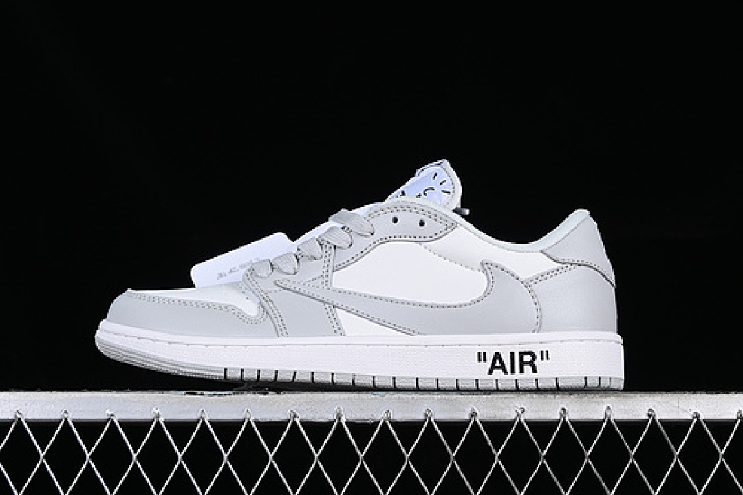 Jordan [DM7866-198]-[TRAVIS SCOTT AIR JORDAN 1 LOW OG WHITE/GREY]-[WOMAN:36-39]-[MAN:40-46], photo 1