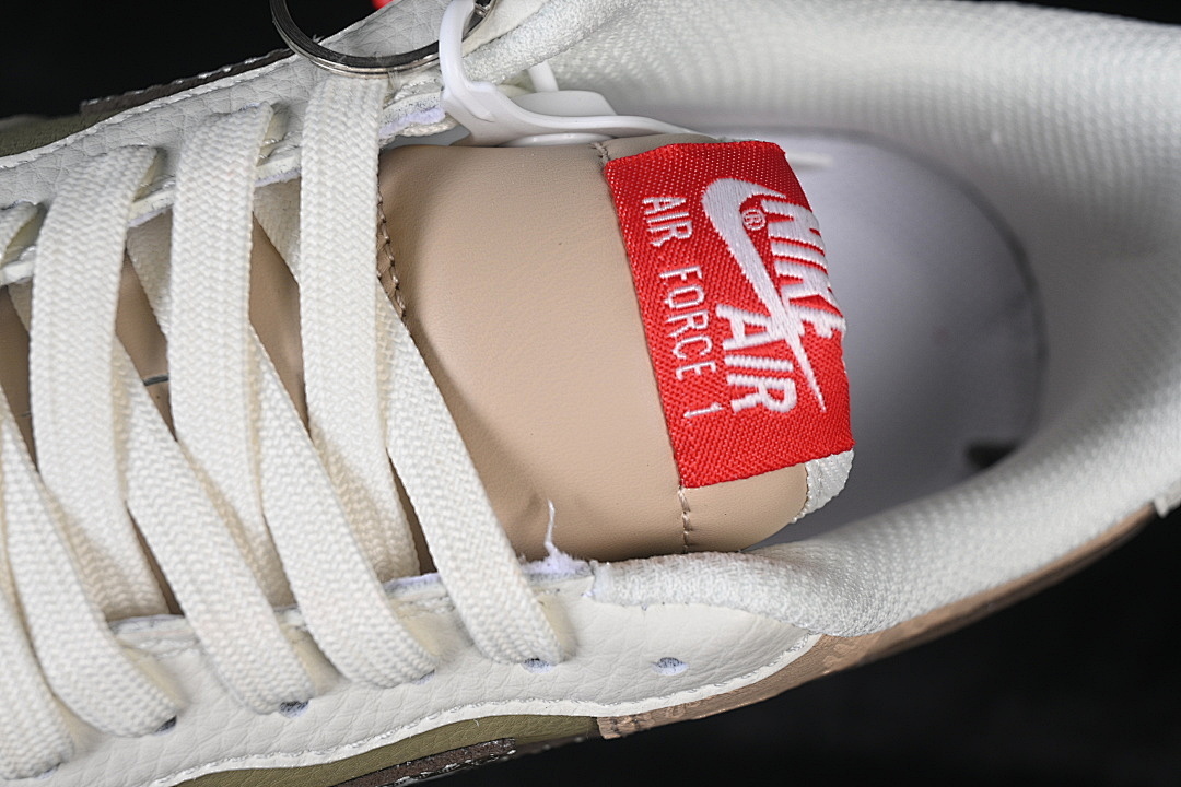 Nike [NH0601-537]-[AIR FORCE 1 07 LOW WHITE/BROWN/GREEN/RED]-[WOMAN:36-39]-[MAN:40-45] - Image 9