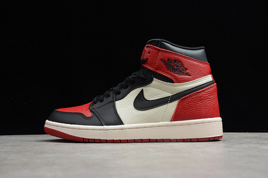 Jordan AIR Jordan 1 RETRO HIGH BRED TOE WHITE/BLACK/RED · 555088-610, photo 1