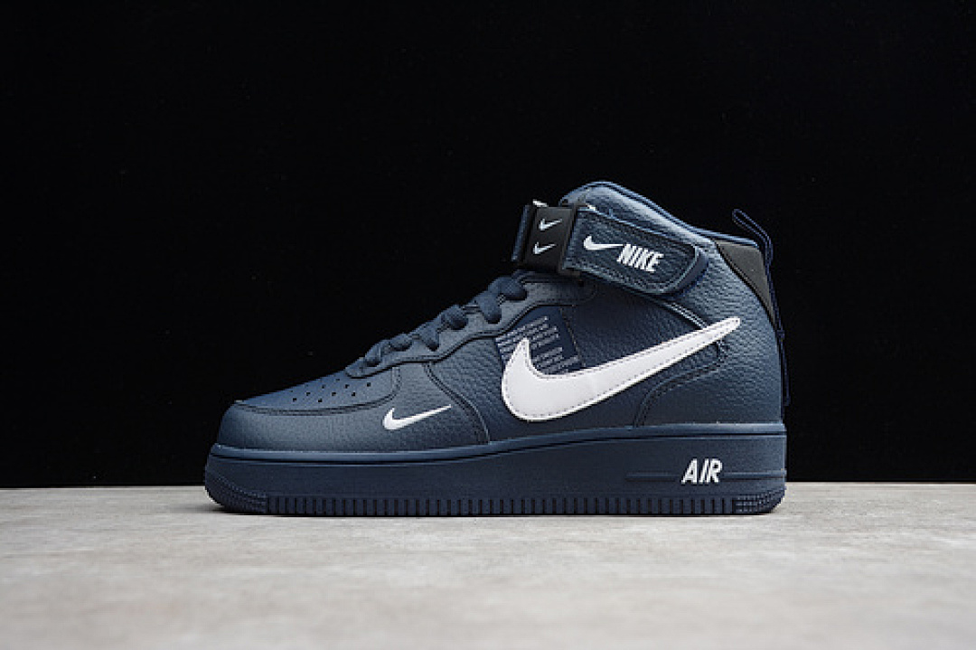 Nike Nike AIR FORCE 1 MID UTILITY OBSIDIAN/WHITE-BLACK-TOUR YELLOW · 804609-403, photo 1