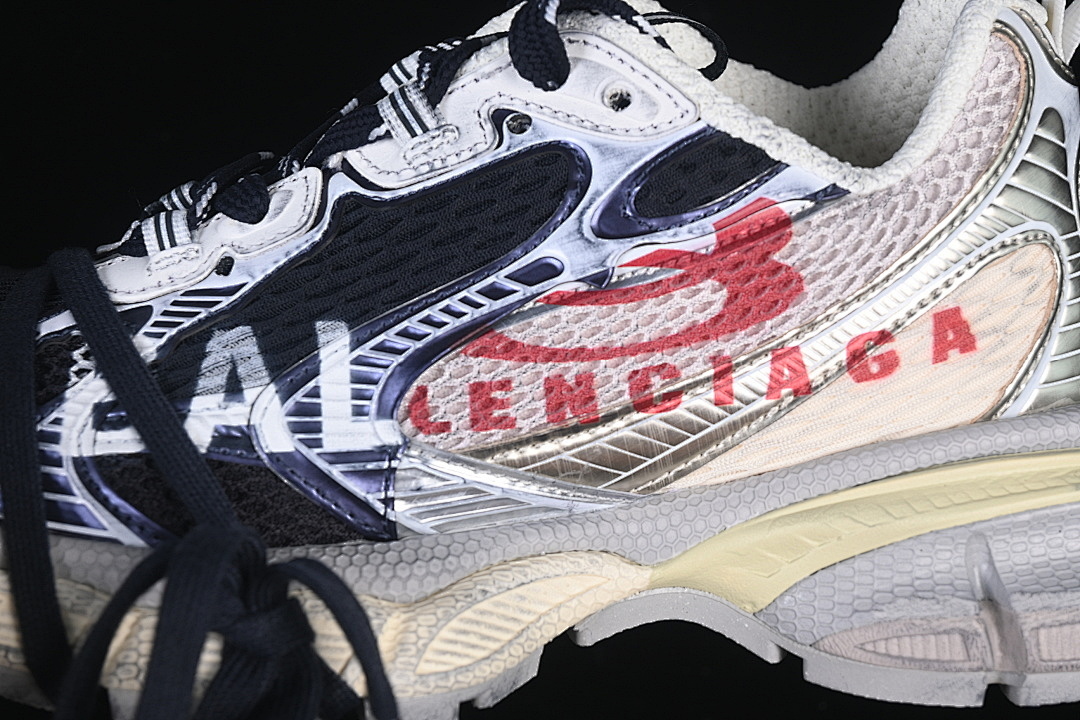 Balenciaga [W3XSG9161]-[BALENCIAGA 3XL SPLIT LOGO BLACK/BEIGE/SILVER/GREY]-[WOMAN:35-39]-[MAN:40-46] - Image 8