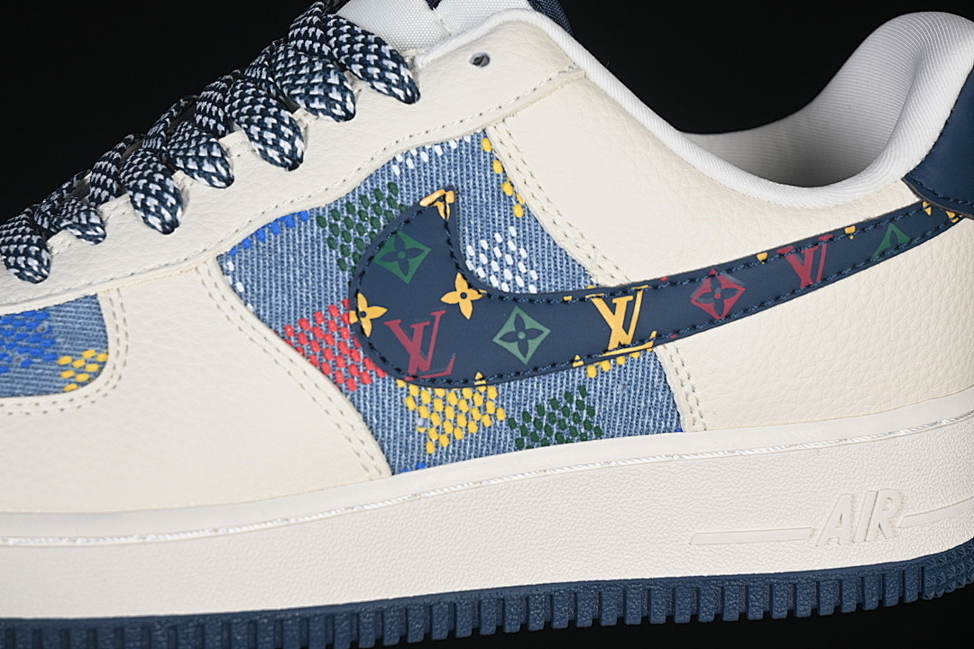 Nike [LD1999-005]-[AIR FORCE 1 07 LOW WHITE/NAVY BLUE]-[WOMAN:36-39]-[MAN:40-45] - Image 8
