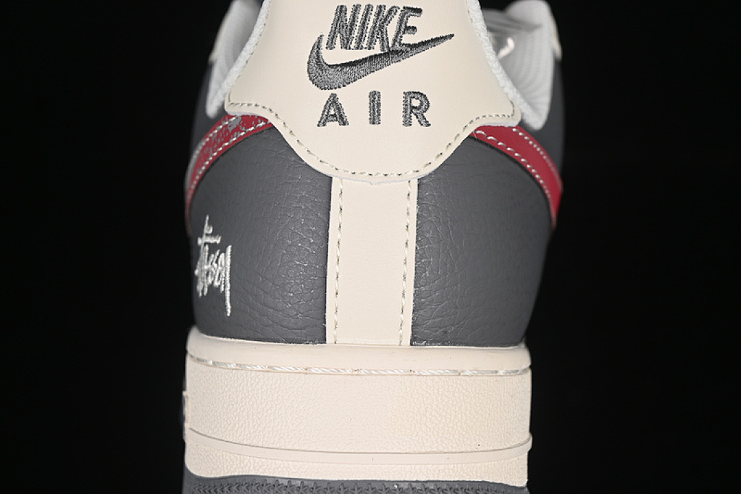 Nike [XS1958-573]-[AIR FORCE 1 07 LOW WHITE/GREY/RED]-[WOMAN:36-39]-[MAN:40-45] - Image 7