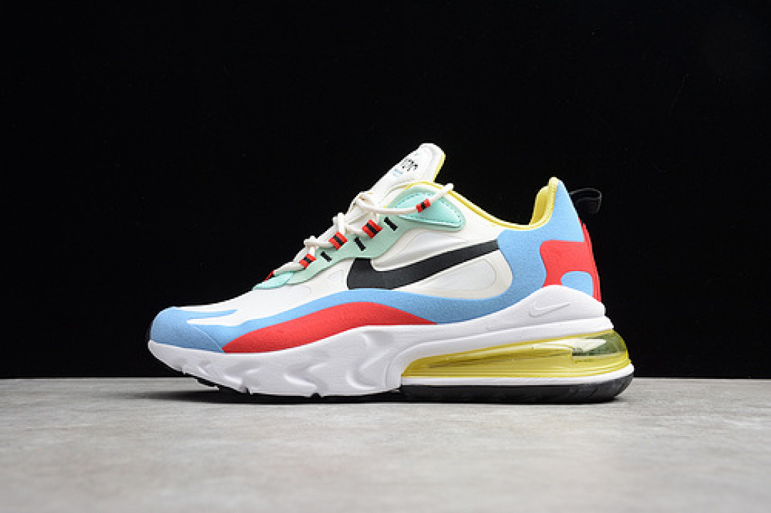 Unbranded [AT6174-002]-[AIR MAX 270 REACT BAUHAUS WHITE/BLACK/LIGHT BLUE/RED/YELLOW], photo 1