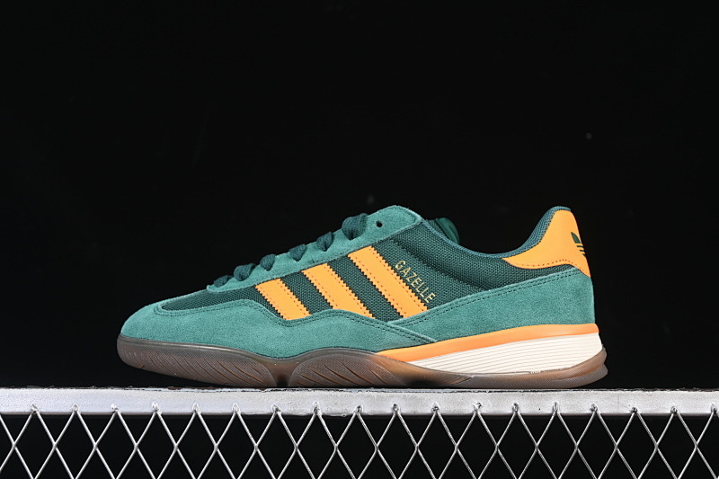Adidas ORIGINALS GAZELLE SALA CASUAL SNEAKERS GREEN/ORANGE/WHITE · JQ0885, photo 1