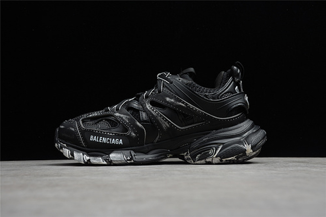 Unbranded [542436-W3CN2-10000]-[BA*LEN*CIAGA TRACK SNEAKERS BLACK/BLACK/WHITE]-[WOMAN:35-39]-[MAN:40-46], photo 1