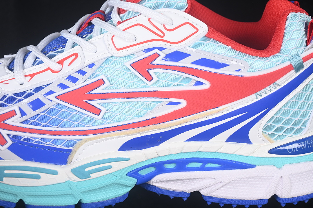 Unbranded [VIRGIL ABLOH RETRO RUNNING SHOES DARK BLUE/RED/SKY BLUE]-[WOMAN:36-39]-[MAN:40-47] - Image 7