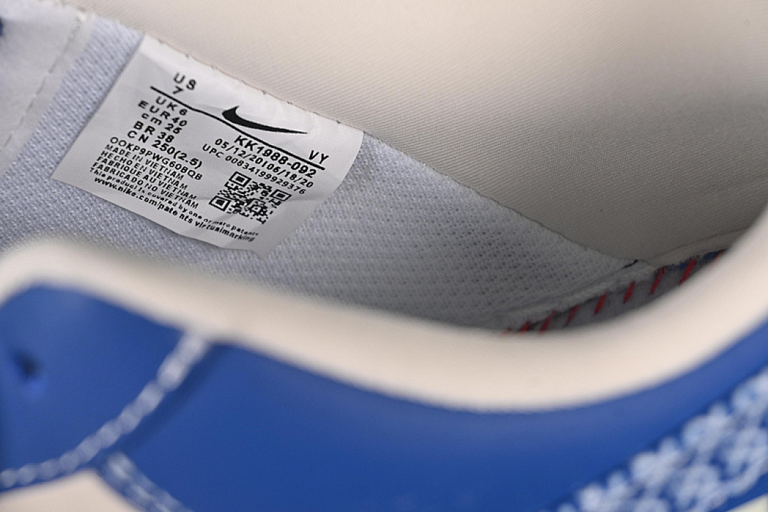 Nike [KK1988-092]-[AIR FORCE 1 07 LOW LV WHITE/BLUE]-[WOMAN:36-39]-[MAN:40-45] - Image 6