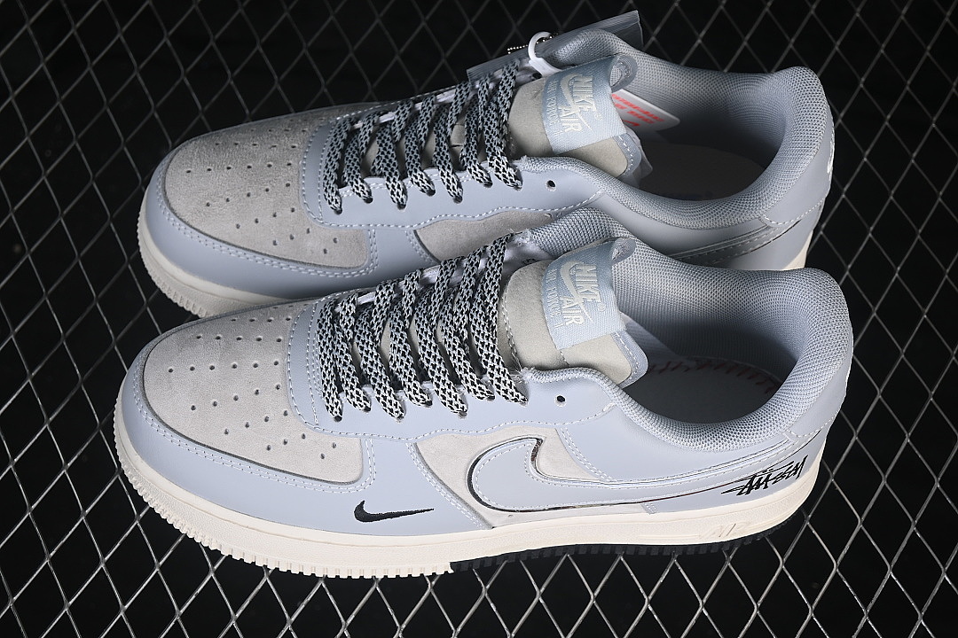 Nike [DN1688-818]-[AIR FORCE 1 07 LOW CASUAL SNEAKERS BLUE/GREY/BLUE]-[WOMAN:36-39]-[MAN:40-45] - Image 11