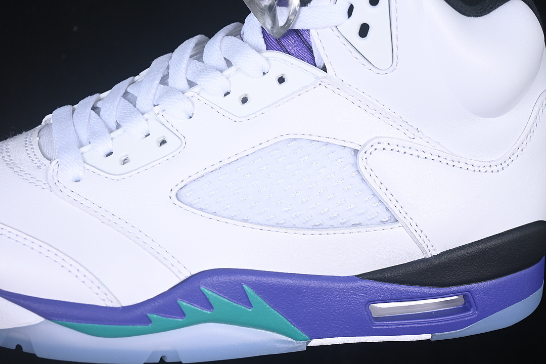 Unbranded [HQ7978-100]-[AIR JORDAN 5 OG AJ5 BASKETBALL SHOES WHITE/PURPLE]-[WOMAN:36-39]-[MAN:40-49] - Image 7