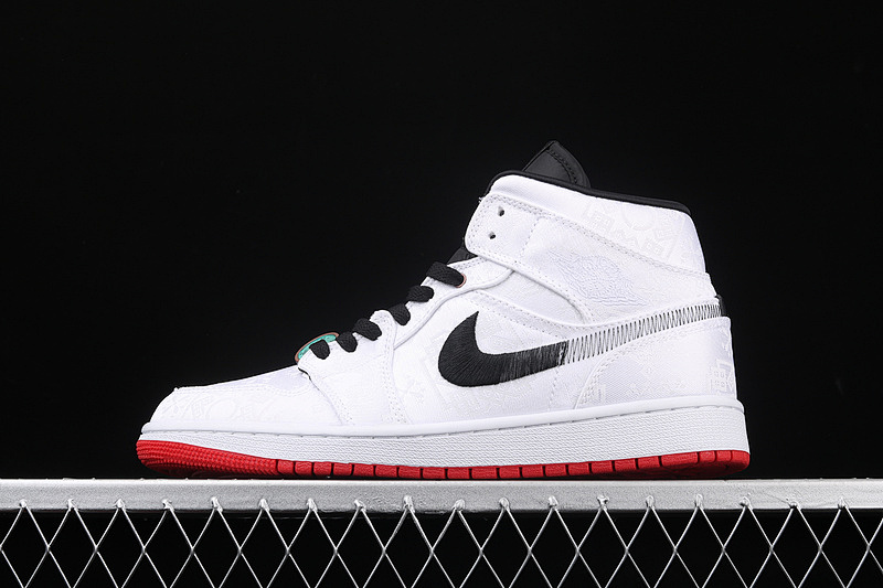 Jordan CLOT X AIR Jordan 1 MID FEARLESS WHITE/BLACK-RED · CU2804-100, photo 1