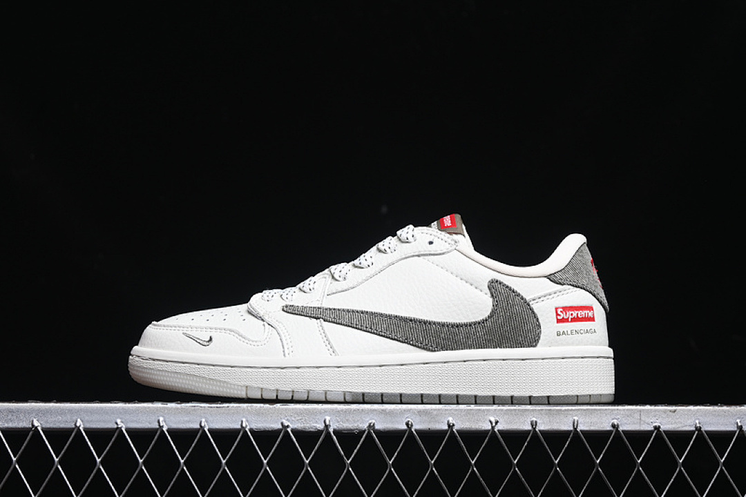 Jordan [JH6088-609]-[TRAVIS SCOTT X FRAGMENT DESIGN AIR JORDAN 1 LOW OG SP OFF WHITE/GREY]-[36-45], photo 1