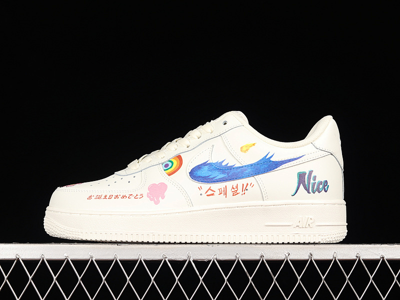 Nike Nike AIR FORCE 1 LOW 07 WHITE/MULTI-COLOR/WHITE · CW2288-333, photo 1