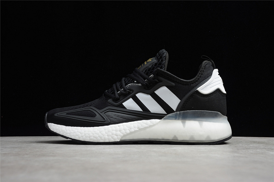 ZX 2K BOOST SHOES CORE BLACK/CLOUD WHITE/GOLD METALLIC · H00102, photo 1