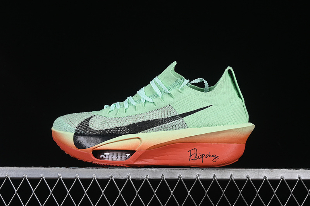 ELIUD KIPCHOGE X AIR ZOOM ALPHAFLY NEXT% 3 VAPOR GREEN/BLACK/DRAGON RED/GREEN · HJ7041-300, photo 1