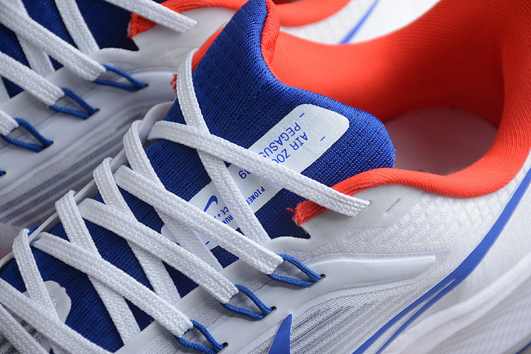 Nike [DQ7885-100]-[AIR ZOOM PEGASUS 39 WHITE/UNIVERSITY RED/ROYAL BLUE]-[WOMAN:36-39]-[MAN:40-45] - Image 9