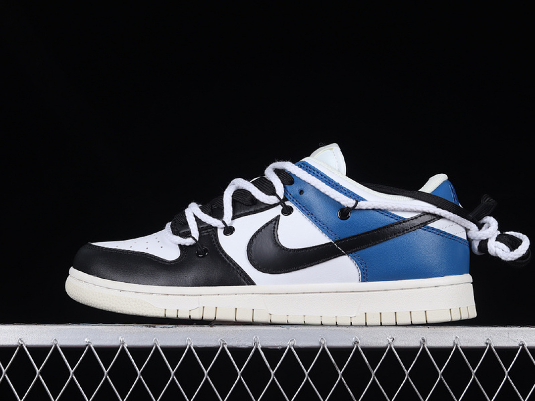 Unbranded [DJ6188-100]-[DUNK LOW WHITE/BLUE/BLACK]-[WOMAN:36-39]-[MAN:40-46], photo 1