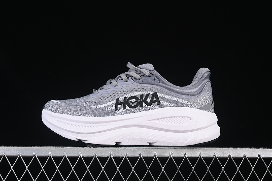 On Running [1162011 WNCL]-[HOKA ONE BONDI 9 WHITE/BLACK/GREY]-[WOMAN:36-39]-[MAN:40-45] - Image 2