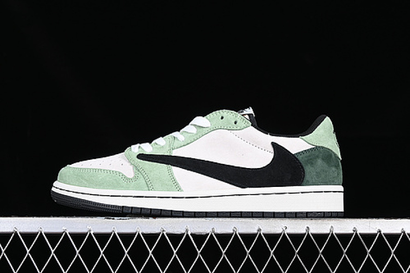 Jordan TRAVIS SCOTT AIR Jordan 1 LOW OG WHITE/BLACK/GREEN · DM7866-813, photo 1