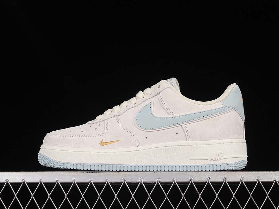 Nike [KK5636-510]-[AIR FORCE 1 LOW 07 GREY/BLUE-GOLD]-[WOMAN:36-39]-[MAN:40-45], photo 1