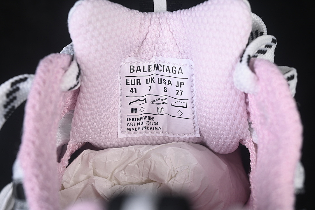 Balenciaga [W3XGC9510]-[FASHIONABLE RUNNING SHOES WHITE/SILVER/PINK]-[WOMAN:35-39]-[MAN:40-46] - Image 6