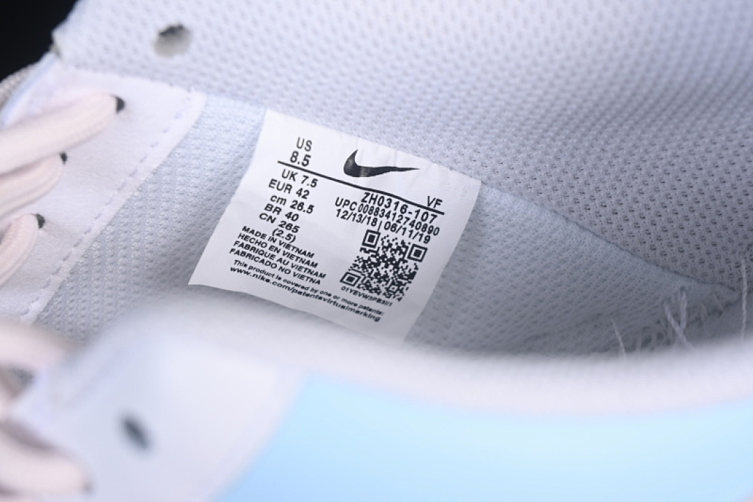 Nike [ZH0316-107]-[AIR FORCE 1 07 LOW WHITE/BLUE/PINK/BEIGE]-[WOMAN:36-39]-[MAN:40-45] - Image 6