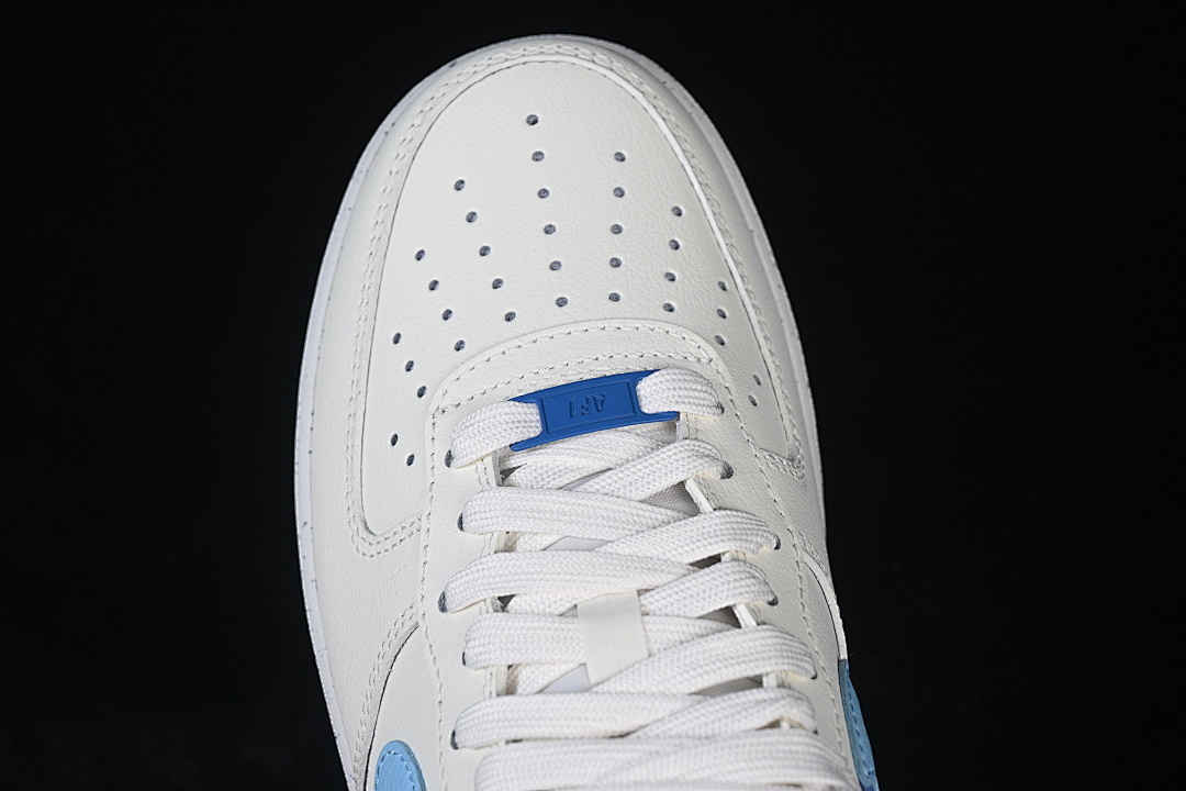 Nike [DO9786-100]-[AIR FORCE 1 LOW 07 LV8 MEDIUM BLUE/BLACK/BLUE CHILL]-[WOMAN:36-39]-[MAN:40-45] - Image 10