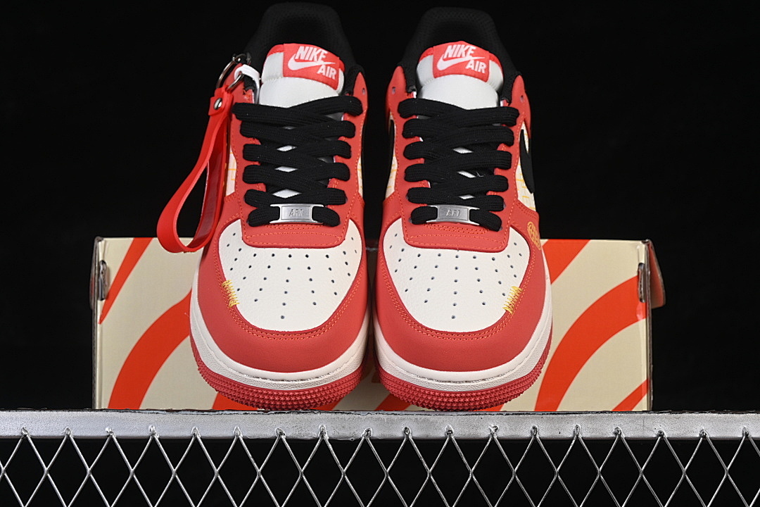 Nike [QW5288-130]-[AIR FORCE 1 07 LOW CASUAL SNEAKERS WHITE/RED/YELLOW]-[WOMAN:36-39]-[MAN:40-45] - Image 13