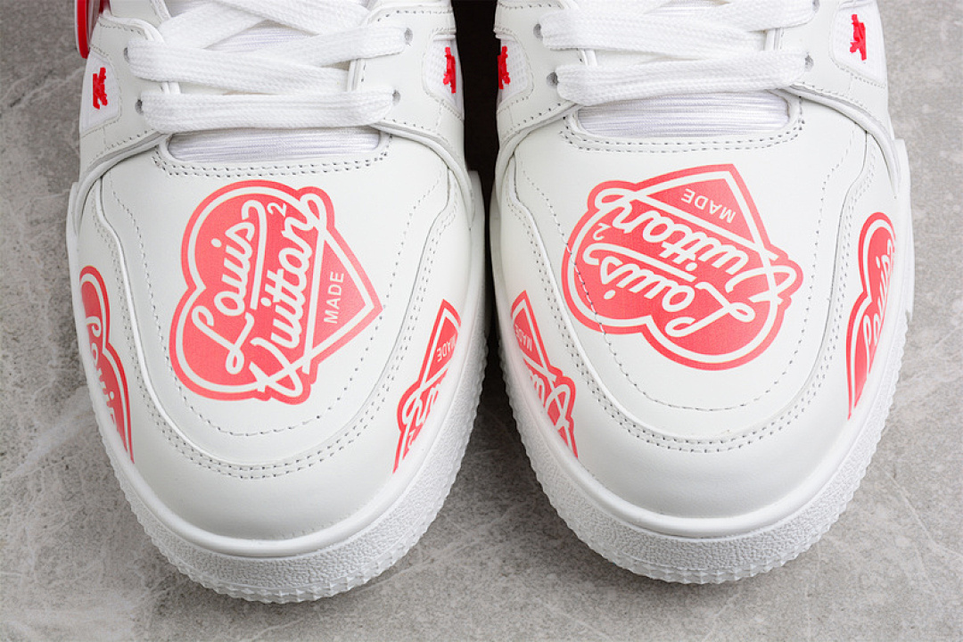 Louis Vuitton [L*V LOW SHOES WHITE/WHITE/RED]-[MAN:38-45] - Image 9