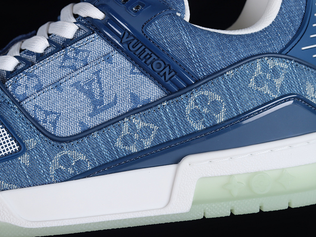 Louis Vuitton [L*V FASHION CATWALK SNEAKERS NAVY BLUE/WHITE/GREEN]-[MAN:38-46] - Image 11